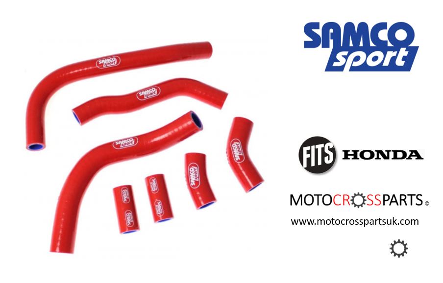 SAMCO SPORT OEM 7 PIECE COOLANT HOSE KIT HONDA CRF 450 (09-12) - RED