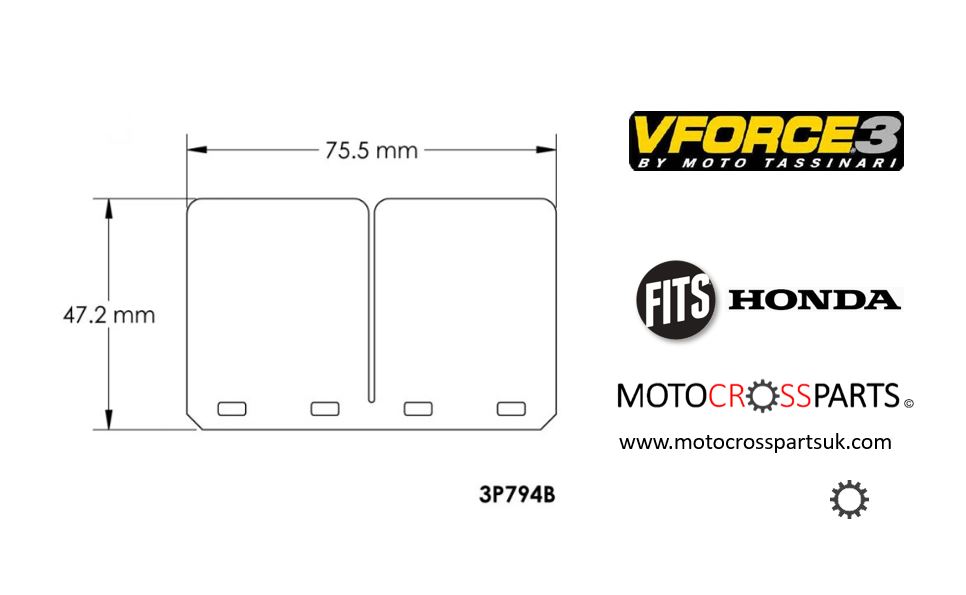 Replacement Reed Petals Honda CR500 VForce3 CR 500 V Force at ...