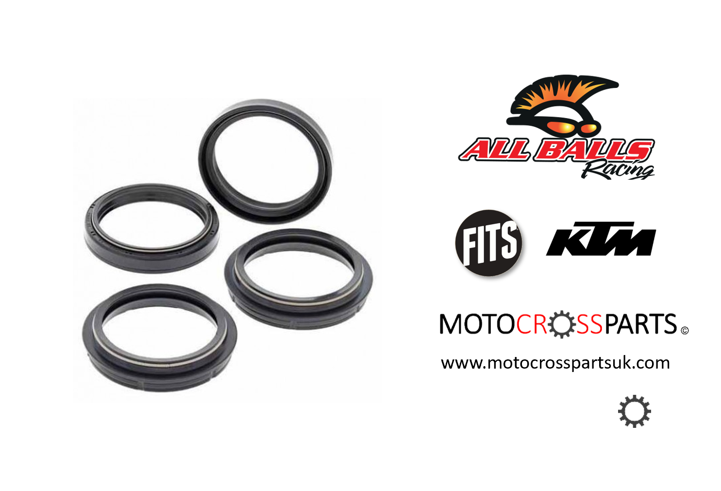 FORK SEAL AND WIPE SET KTM (RECENT) 56147 at Motocross Parts UK