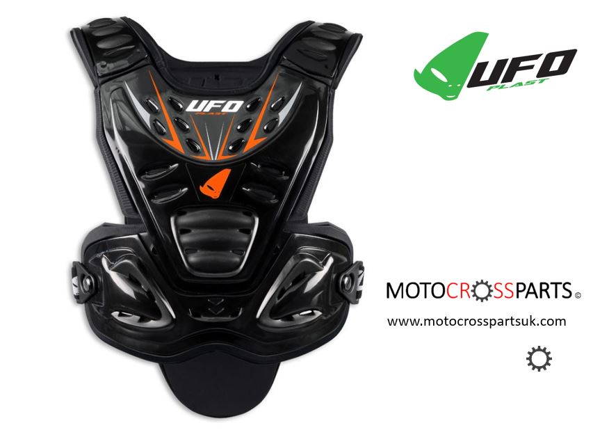 UFO Valkyrie EVO Chest Protector (Short Version) Black at Motocross