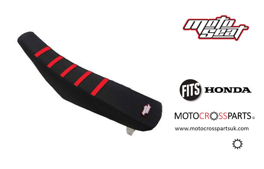 Honda Seat Cover by Motoseat CRF 150 2007 - 2015 BLACK / BLACK / RED SEAT COVER